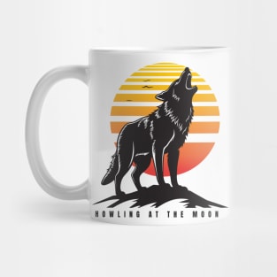 Wof howling at the moon Mug